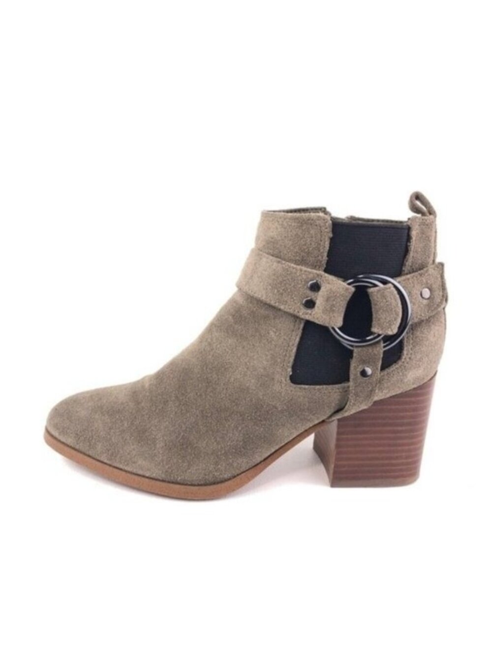 Marc Fisher View Taupe Suede Ankle Booties 7M
